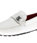 White Leather Comfort Shoes Q2353