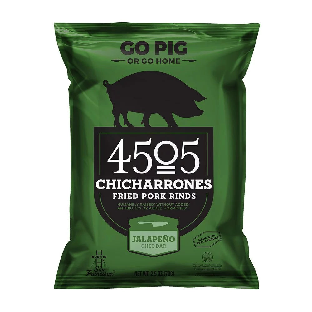 2.5 oz Pack of 3 Fried Pork Rinds P750700