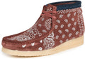Brick Paisley Brown Print Wallabee Boots Y9748