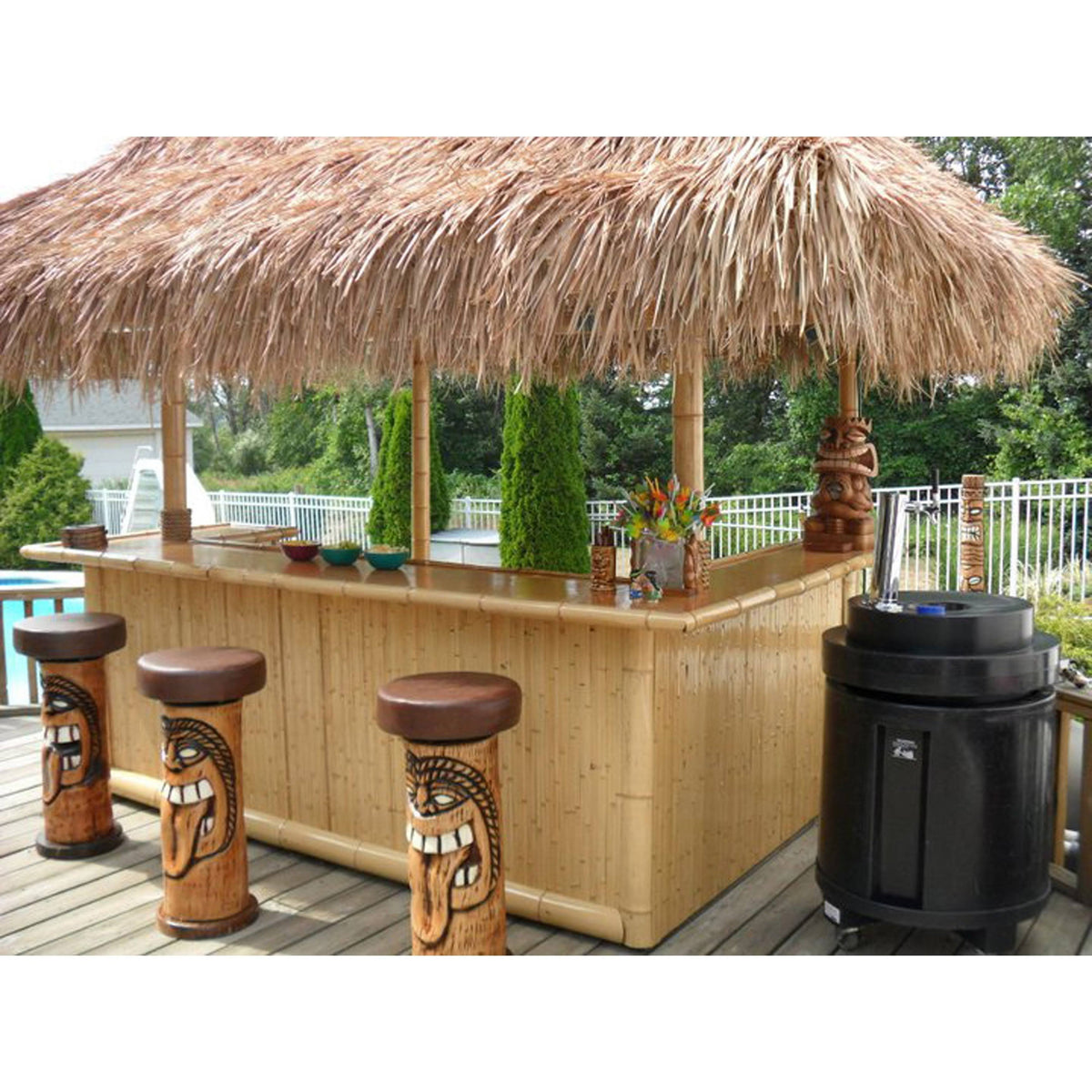 9 ft Mexican Thatch Umbrella Cover U51898