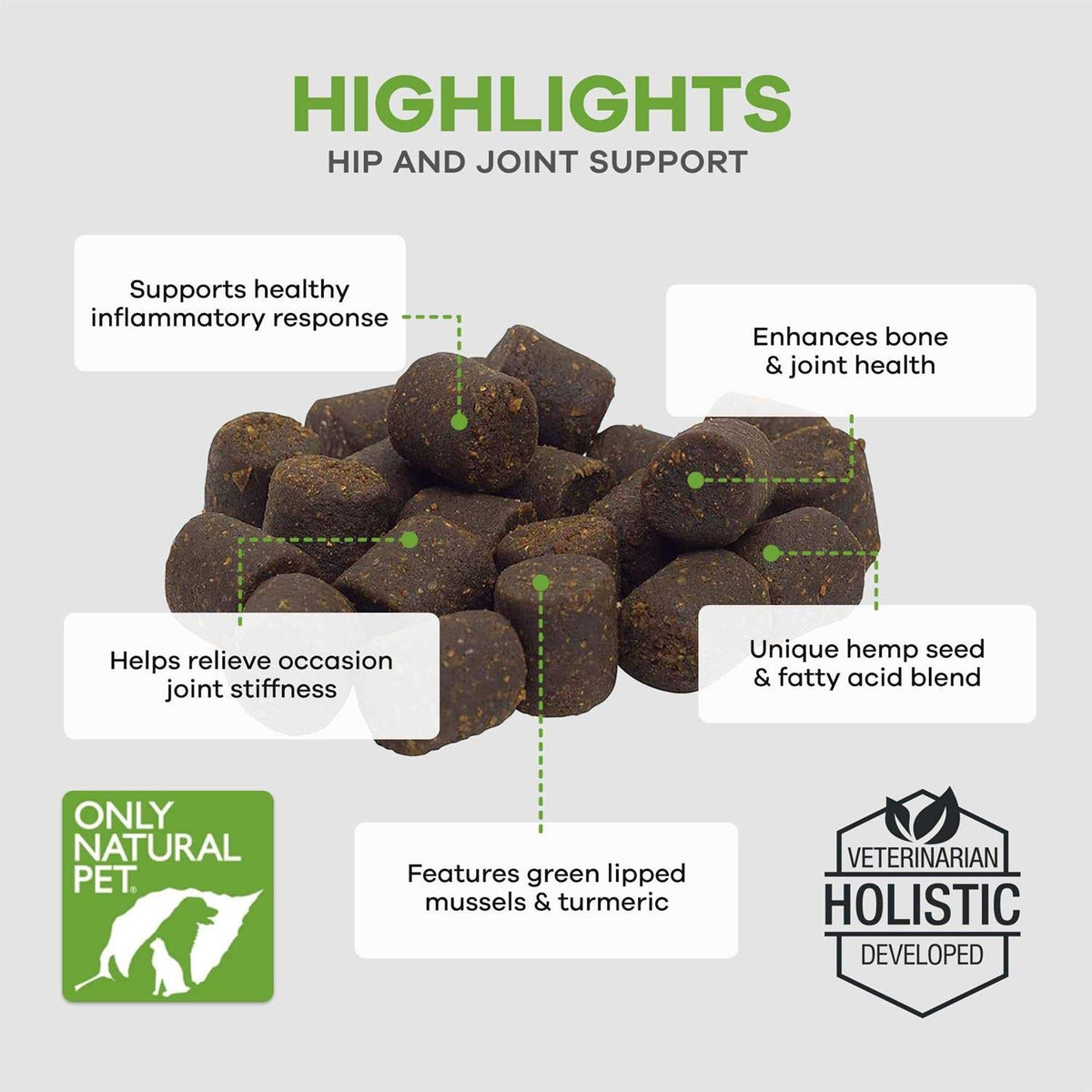 Hemp Hip & Joint Support Soft Dog Chews K9415