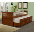 Twin Espresso Trundle Bed T8958