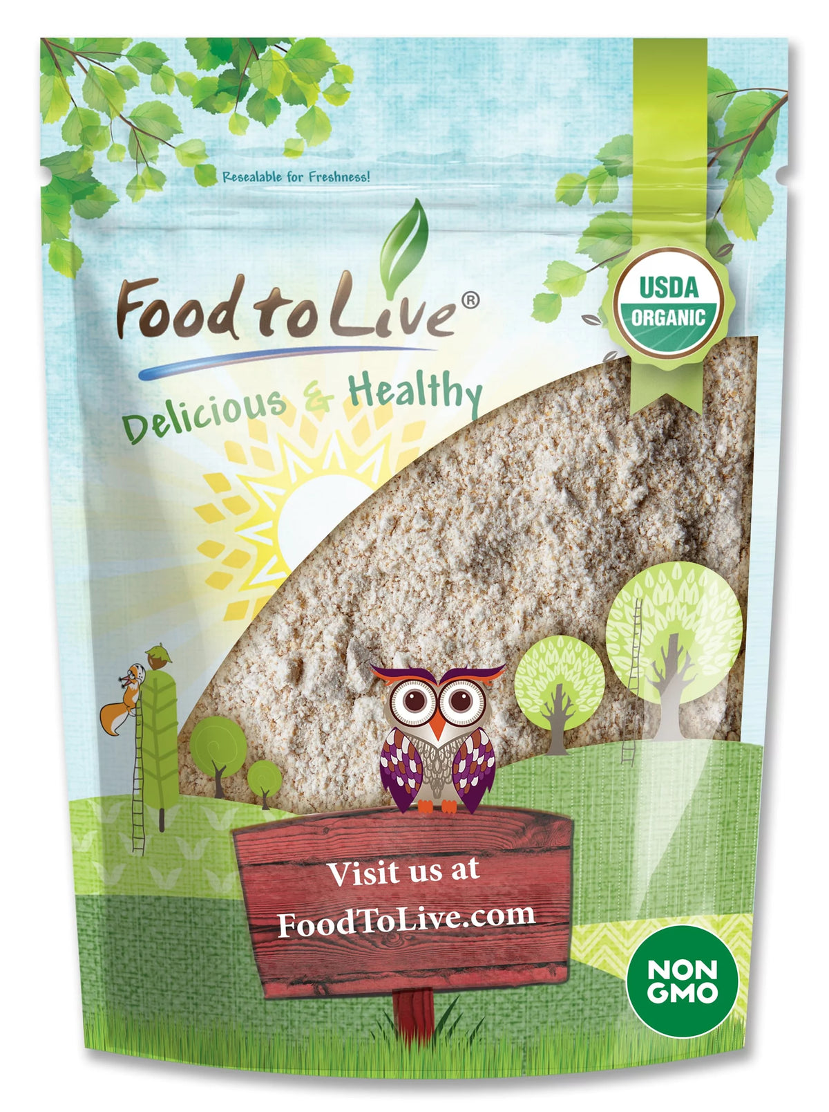 Organic Whole Grain Buckwheat Flour, 4 Pounds U8664