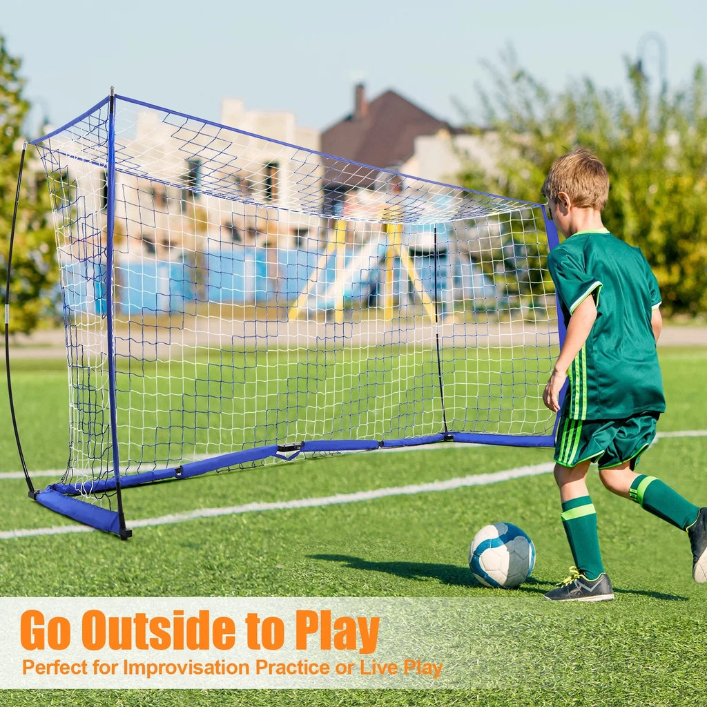 12 x 6 ft Portable Soccer Goal with Carry Bag J8909