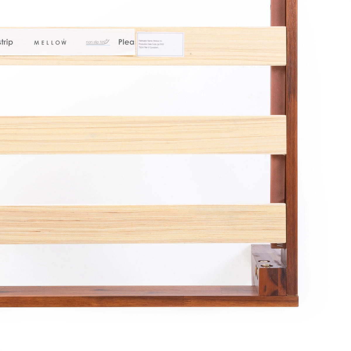 12" Solid Wood Platform Bed with Wooden Slats, Queen, Cherry P3097