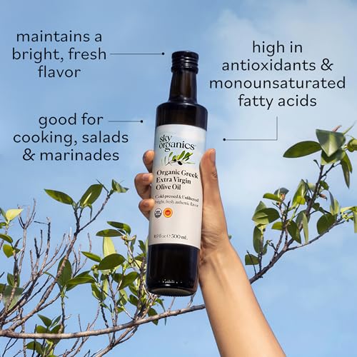 Organic Extra Virgin Olive Oil, 16 fl oz Cold Pressed Unfiltered R307808