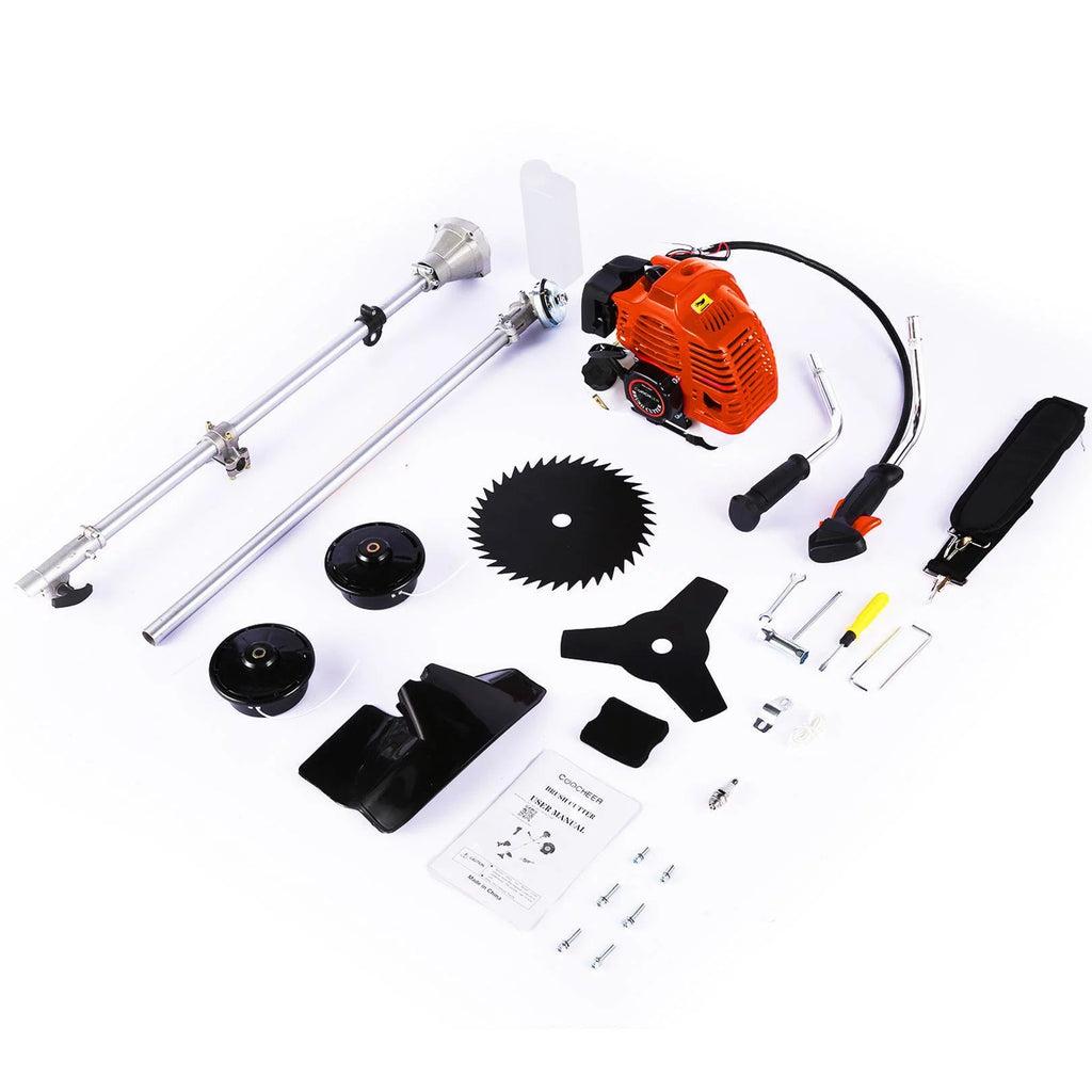 58cc Gas Powered 4-in-1 String Trimmer with 4 Detachable Head G6835