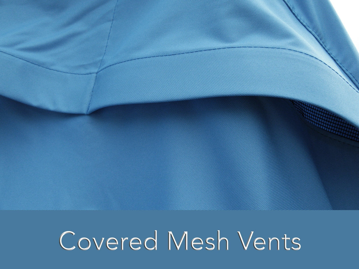 Blue Polyester Jet Ski Cover with Drawcord Hem S340211