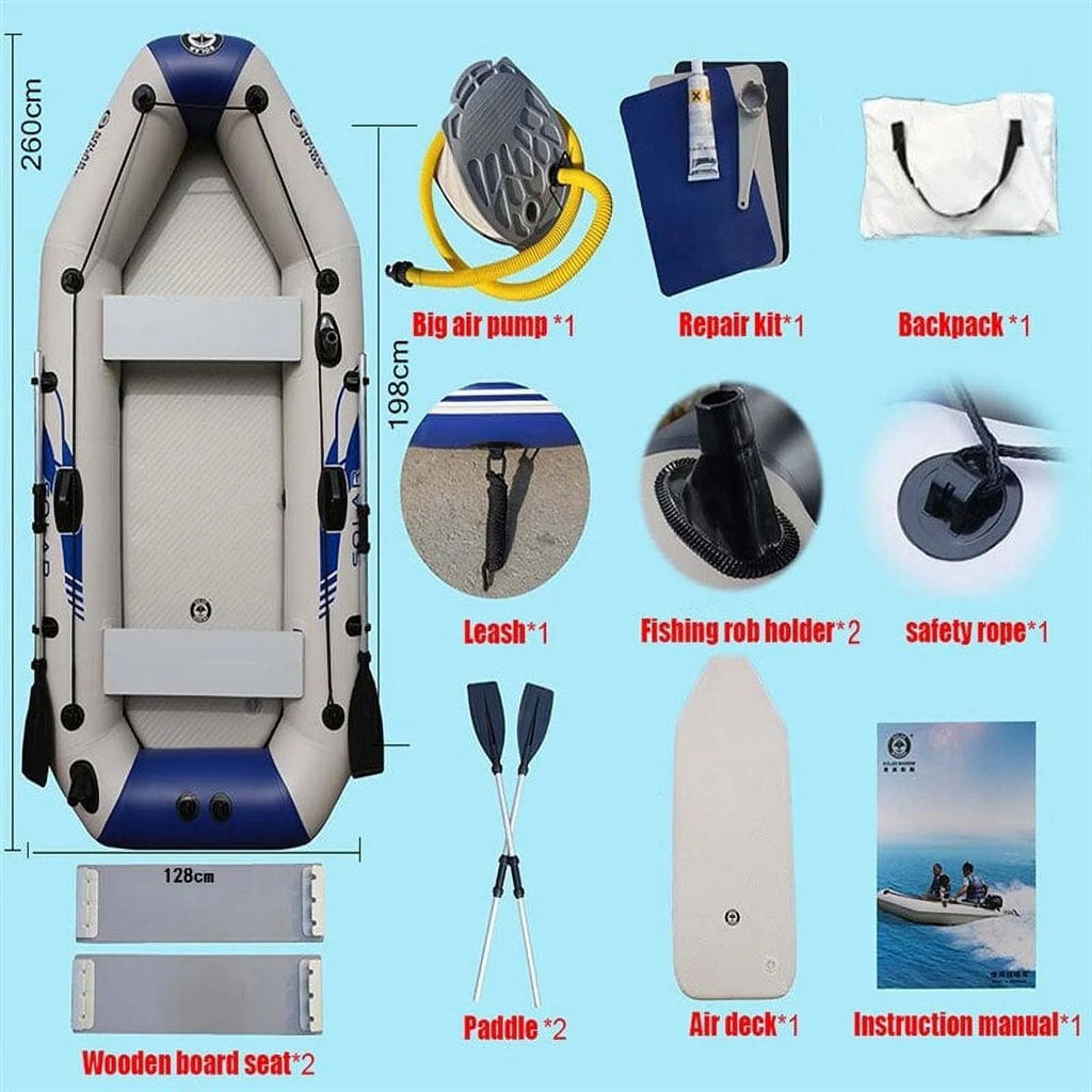 3 Person PVC Inflatable Boat Set A562524