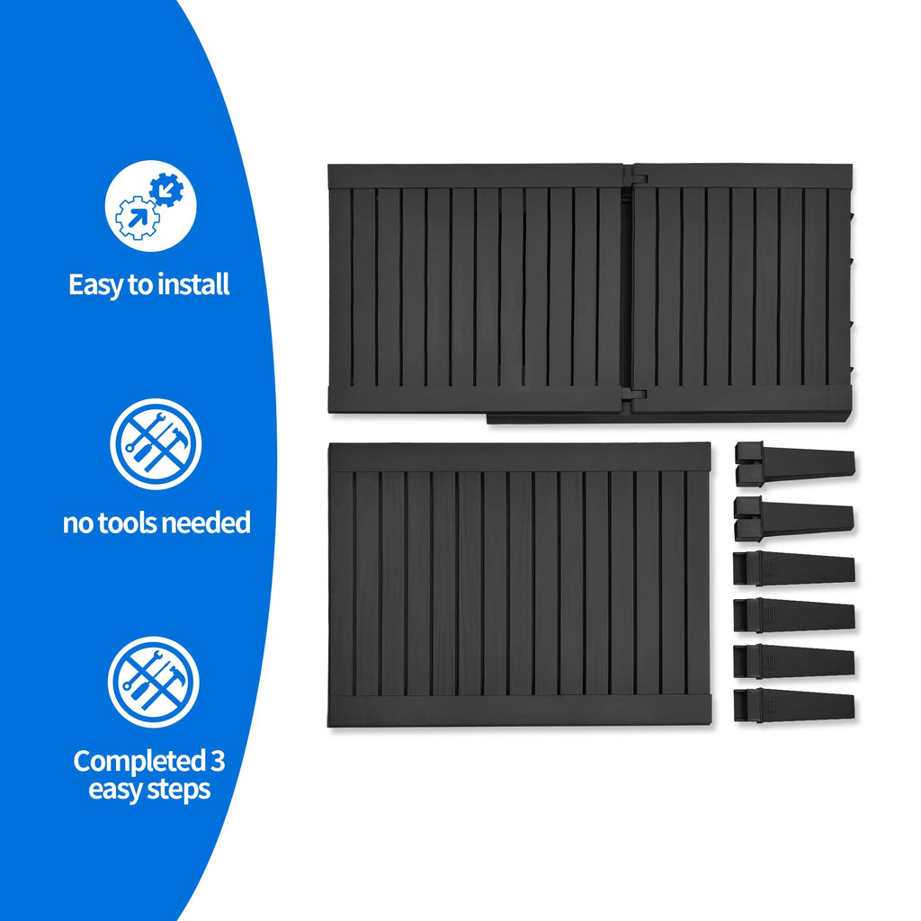 Black Adjustable Outdoor Lounge Chairs Y456