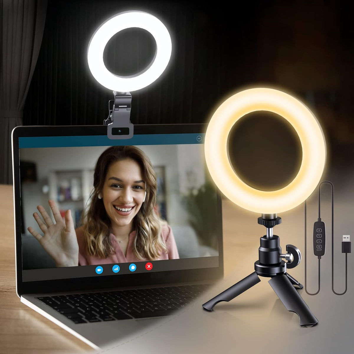 Ring Light Kit with Clip and Tripod R22786