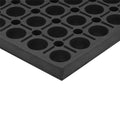 Black Interlocking Anti-Fatigue Anti-Slip Floor Mat Q898033