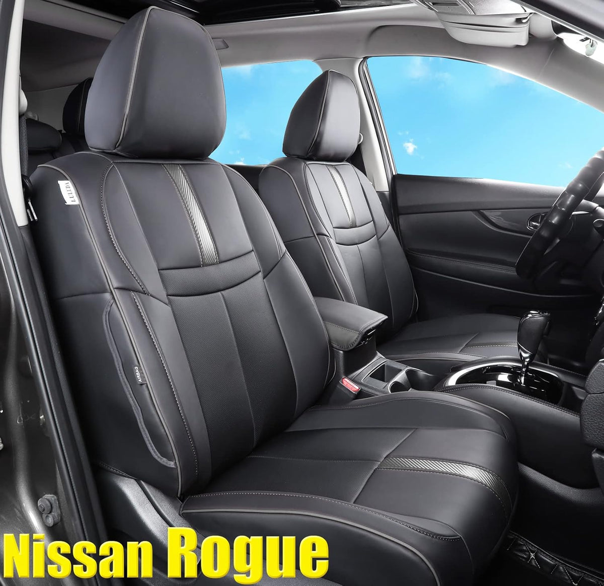 Custom Car Seat Covers Waterproof Faux Leather Beige O608
