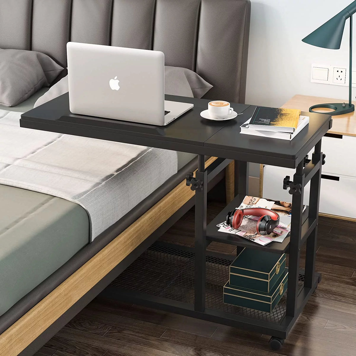 Height Adjustable C Table Brown G59924