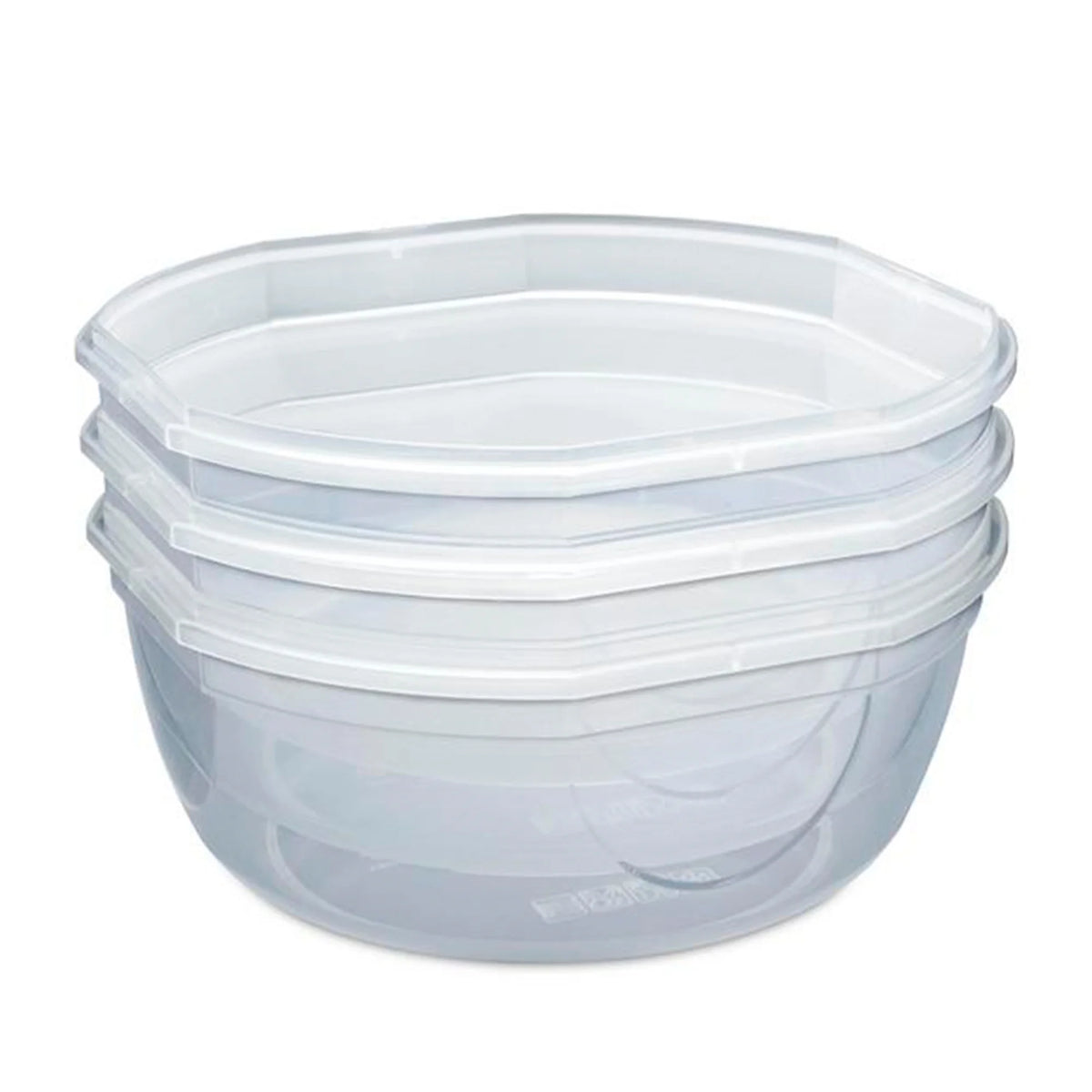 8.10 Quart Plastic Food Storage Bowl Container, 2 Pack T86374