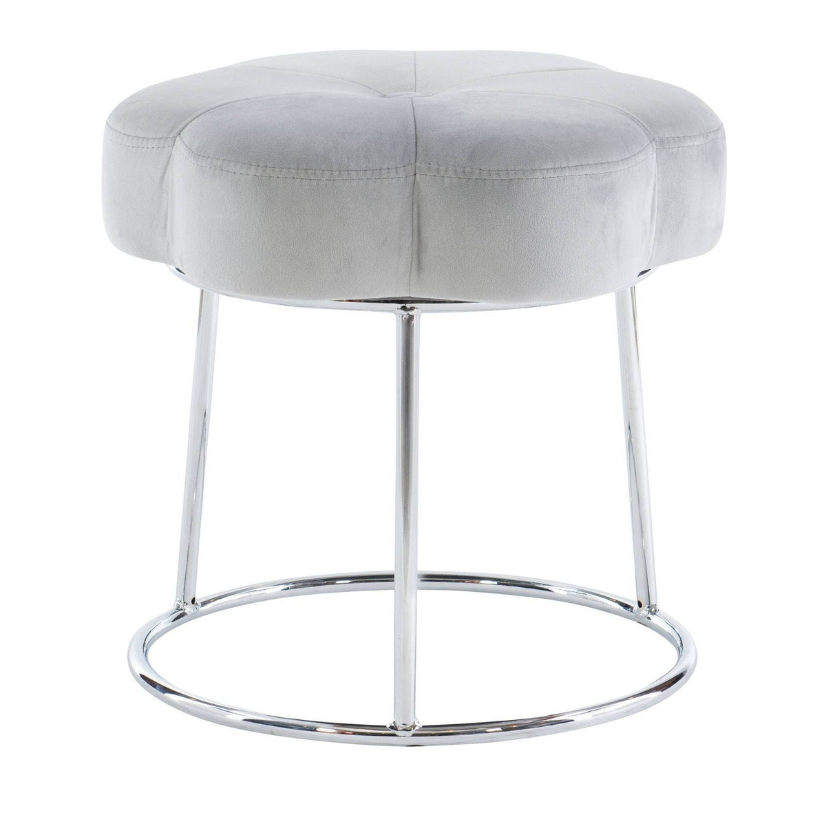 Gray Accent Vanity Stool E55792