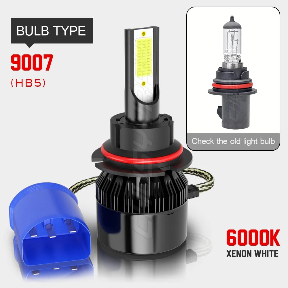 4PC LED Headlight Hi Lo Fog Light 6000K Bulbs D98492