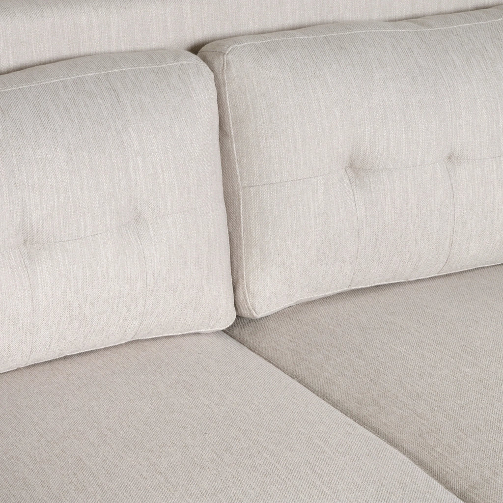 Beige Fabric Upholstered Loveseat Z80094