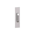 Satin Chrome Rounded Bevel Square Corner Pull Plate K8124