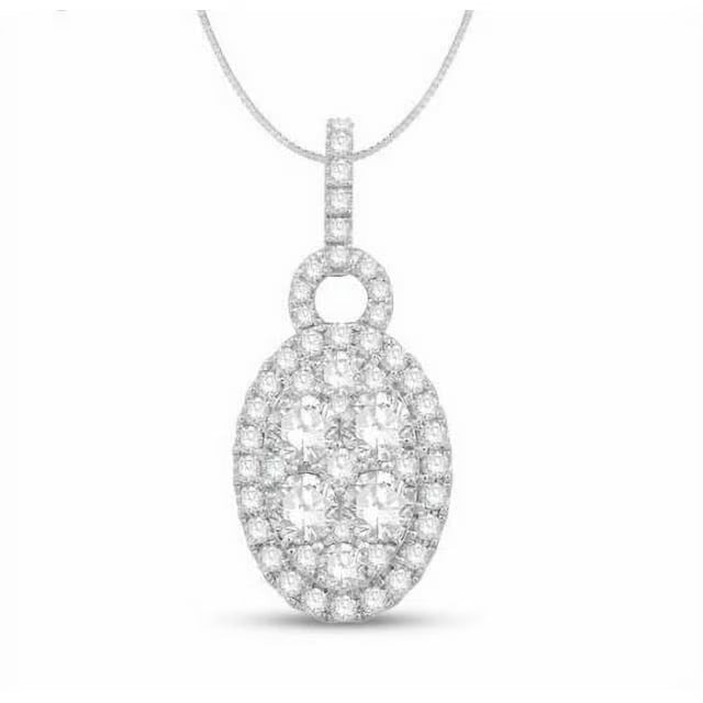 14K White Gold Lab Grown Diamond Pendant I163666