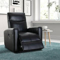 Genuine Leather Power Home Theater Recliner with Massager N52074