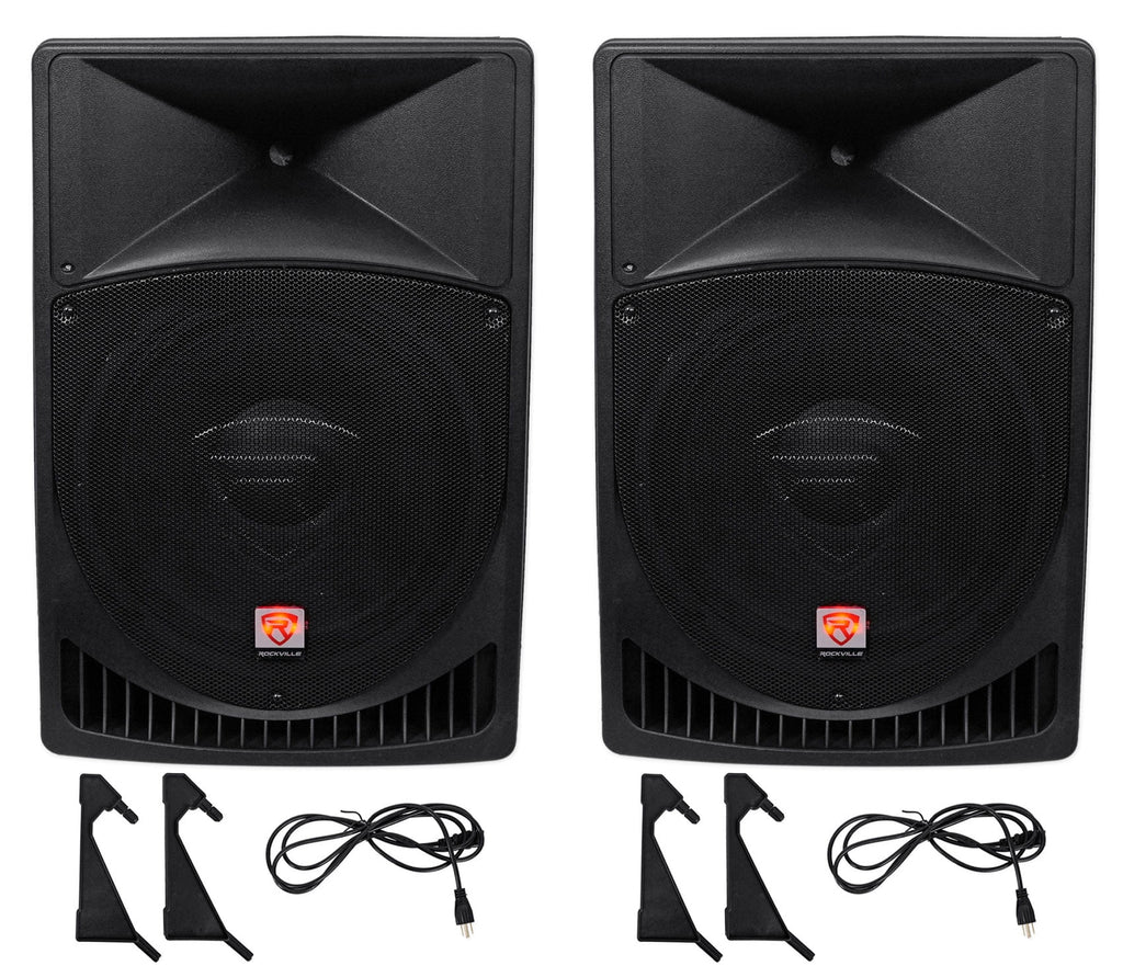 15" Powered Active 2-Way DJ PA Speakers I586