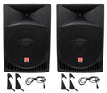 15" Powered Active 2-Way DJ PA Speakers I586