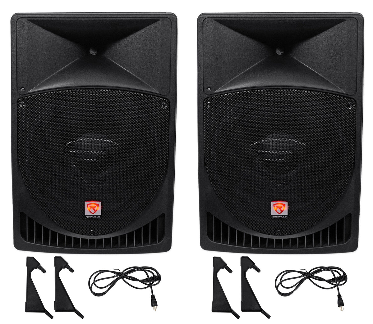 15" Powered Active 2-Way DJ PA Speakers I586