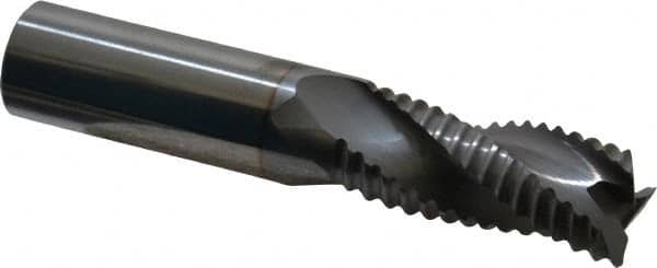 3/4 inch Diam, 3 Flute Solid Carbide Corner Chamfer Roughing End Mill G303