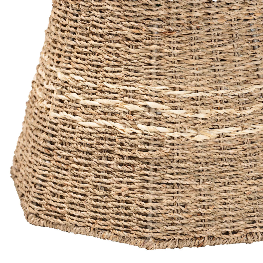 Natural Brown Seagrass End Table E973