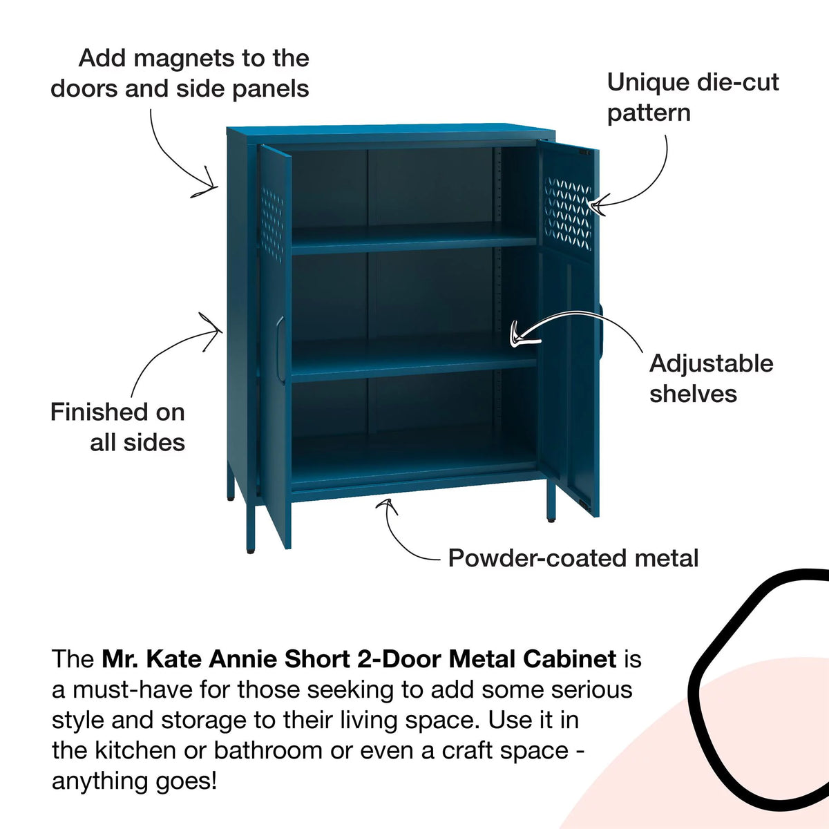 2 Door Metal Cabinet B748