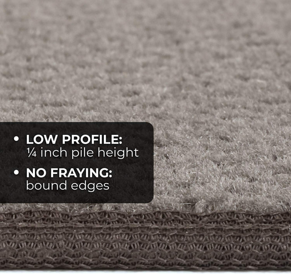 Skid-Resistant Carpet Runner Gray 8 Feet X 27 Inches Y230