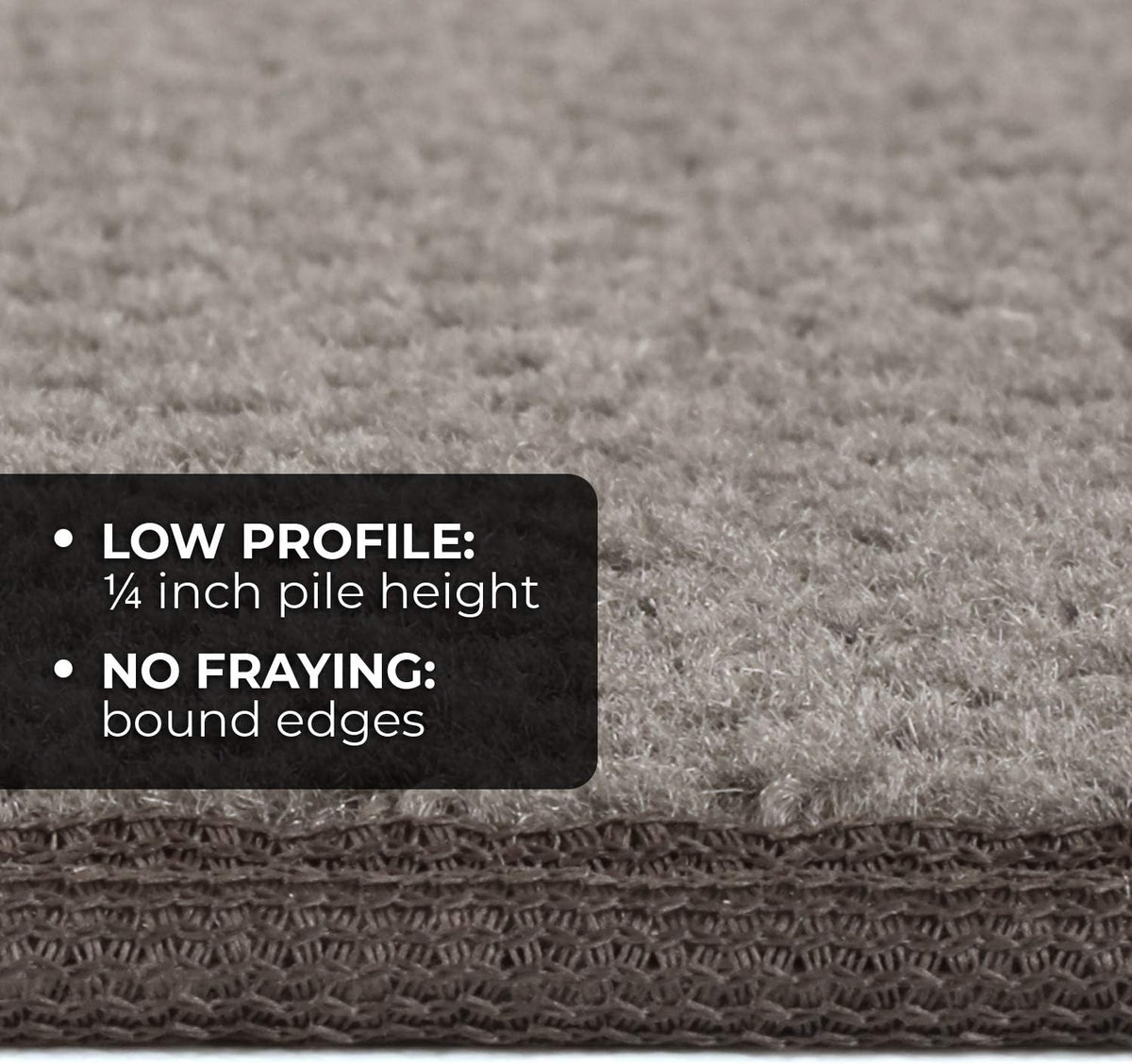 Skid-Resistant Carpet Runner Gray 8 Feet X 27 Inches Y230