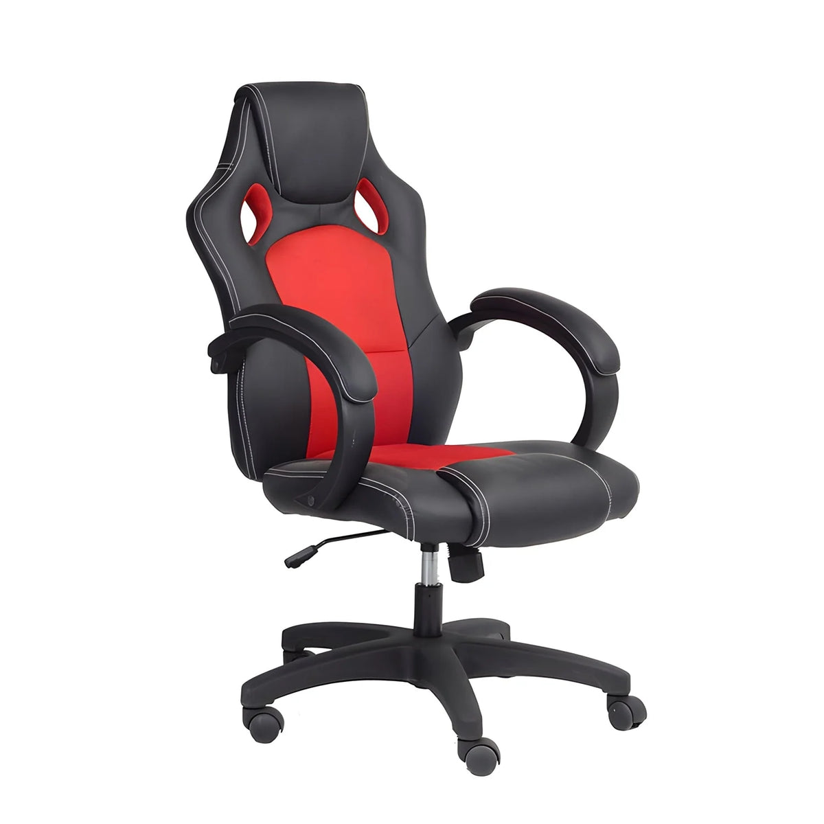 Office Chair on Wheels Variable Height Black and Red F2238