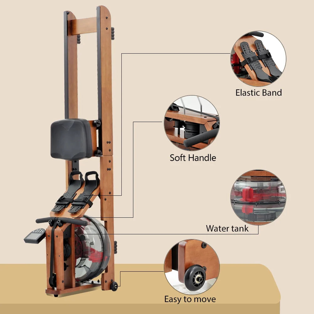 Water Rowing Machine with LCD Monitor G63221