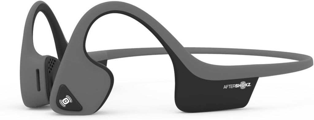 Slate Grey Bone Conduction Wireless Bluetooth Headphones with Reflective Strips V957