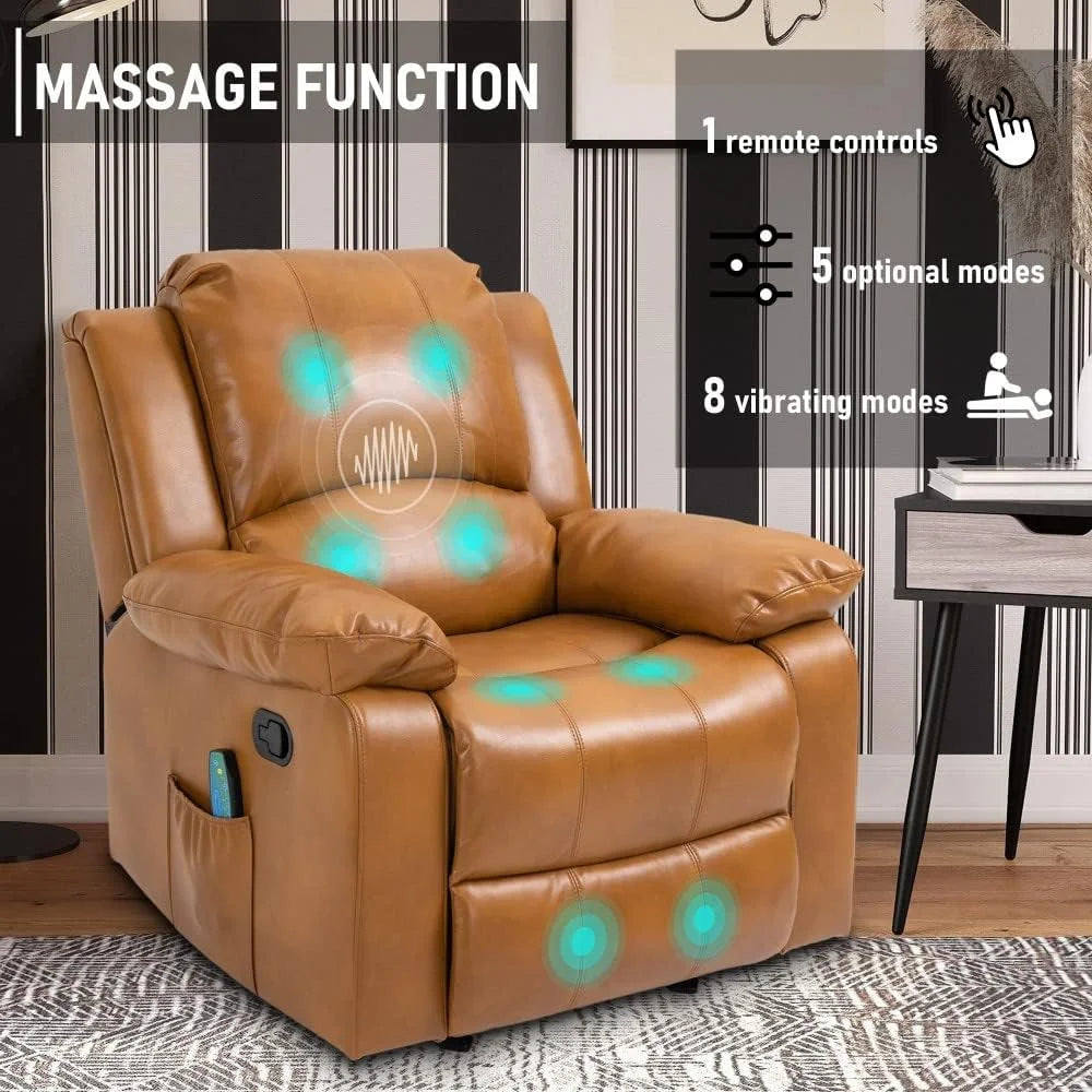 Faux Leather Power Lift Recliner Chair with Remote Control Q327084