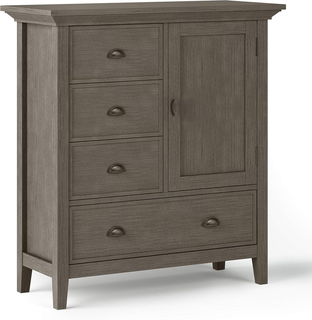 Solid Wood 39 inch Wide Storage Cabinet with 3 Drawers J69309