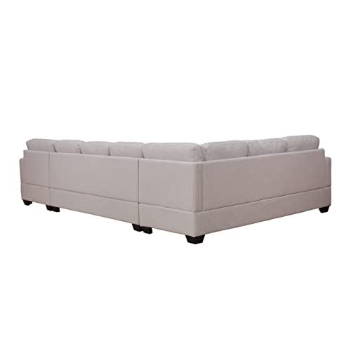 Beige U-Shape Sectional Sofa K3021