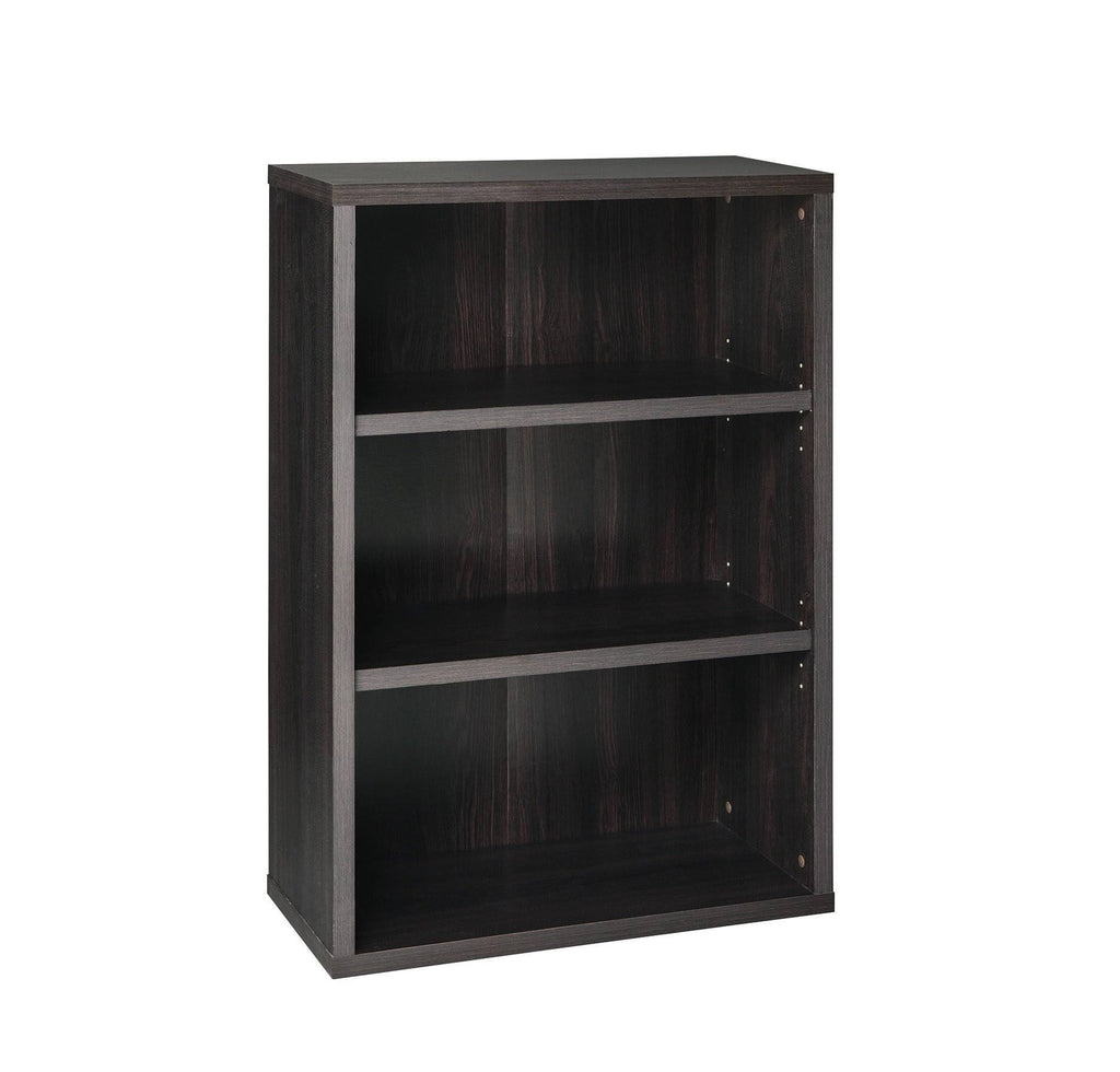 3-Shelf Black Walnut Bookcase P24777