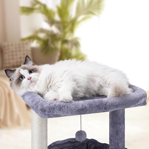 37.4" Green Cat Tree Tower with Condos G719