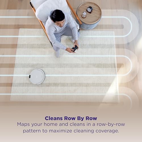 Robot Vacuum and Self-Empty Base with Bagless 60-Day Capacity, Grey U904387