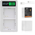 2-Pack Rechargeable Batteries and LCD Dual Charger for Arlo Camera X95479