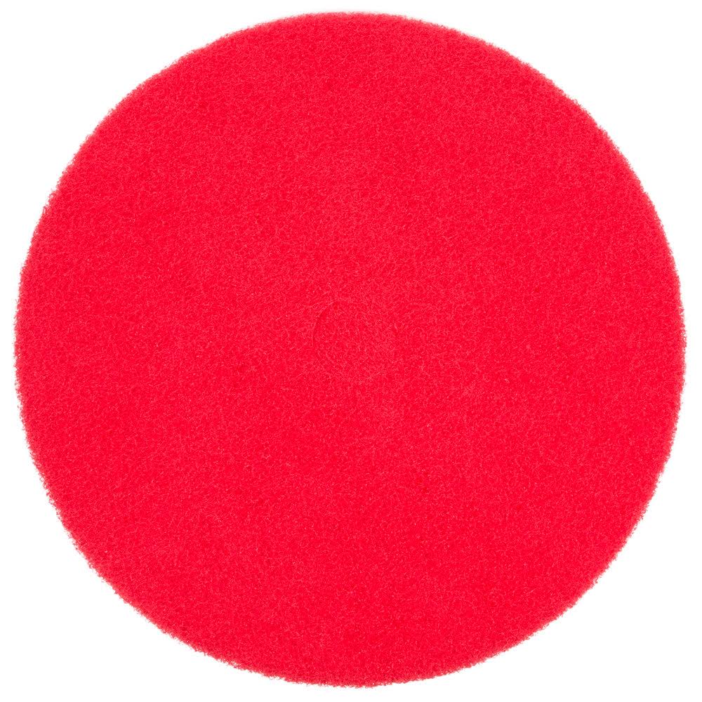 Red Buffing Floor Pad - 5/Case M37104