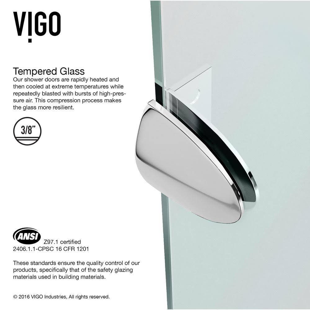 Frameless Neo-Angle Shower Enclosure with Low-Profile Base D36007