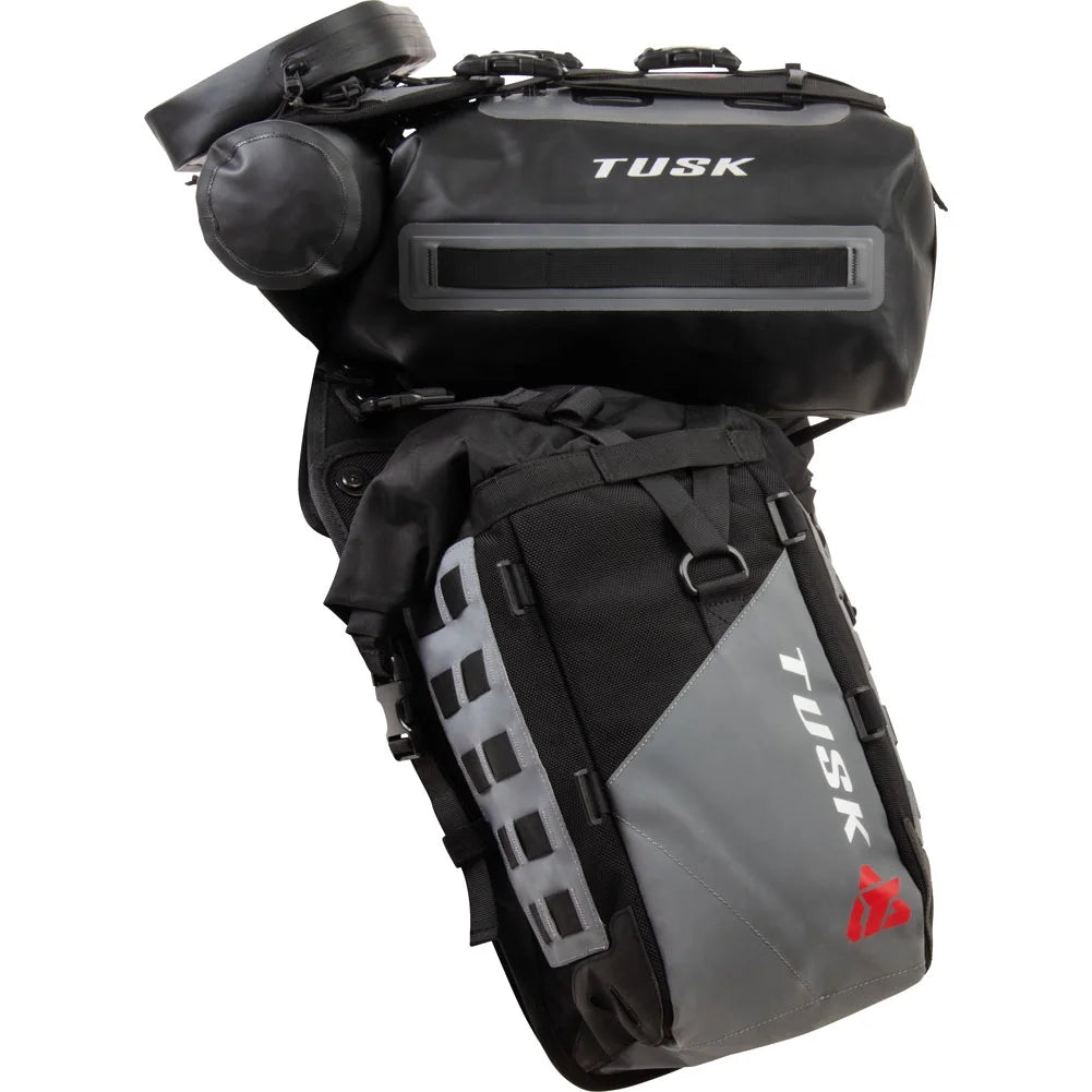 Rackless Luggage System with Small Dry Duffel Tail Bag Standard Heat Shield H780