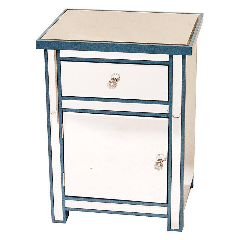 1 Drawer 1 Door Black Accent Cabinet X33743