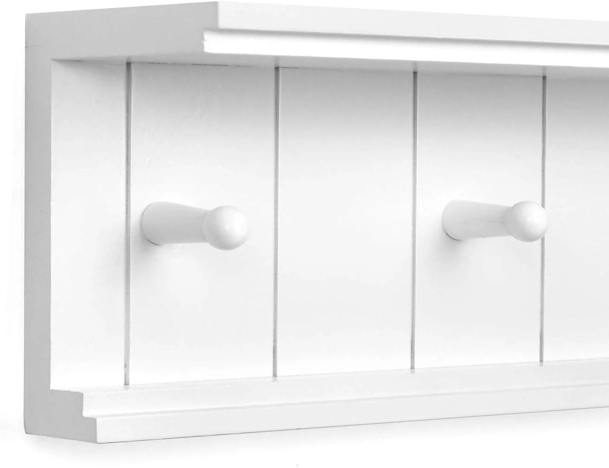 White MDF Wood Floating Shelf E78282