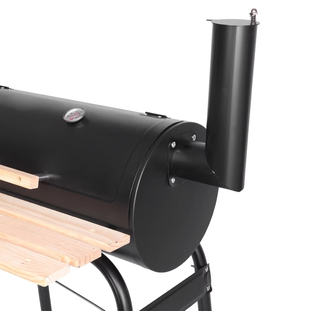 Charcoal BBQ Grill with Wheels and Storage Holder, 28 Inch G592755