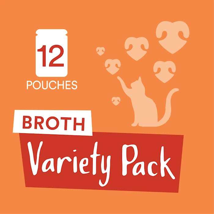 Wet Cat Meal Topper Broths Variety Pack J374783